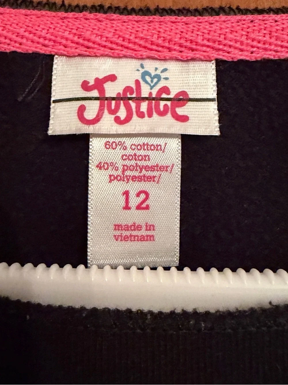 Justice Girls Black Sweatshirt 